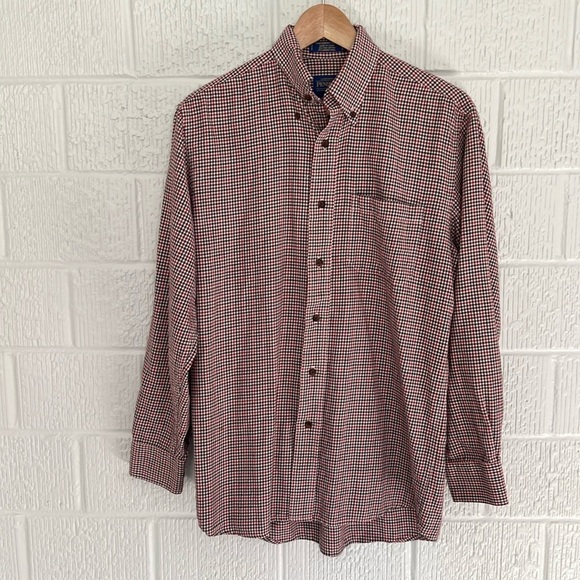 Pendleton Men’s  Pima Cotton Merino Wool Blended Flannel Shirt Size Small - Picture 1 of 8